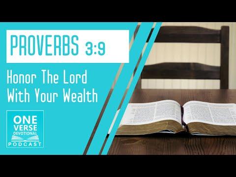 Honor The Lord With Your Wealth | Proverbs 3:9 | One Verse Daily Devotional