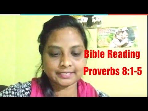 11.08.2020 Bible Reading, Proverbs 8:1-5