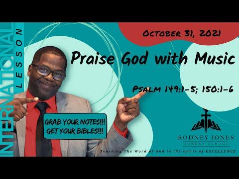 Praise God with Music - Sunday school LIVE! Psalm 147:1-5; 150:1-6