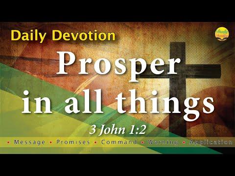 Prosper in all things - 3 John 1:2 with MPCWA