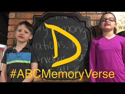 D | ABC Memory Verse | Psalm 96:3