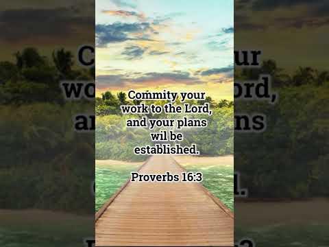 Are You Cooperating With God? * Proverbs 16:3 * Today's Verses