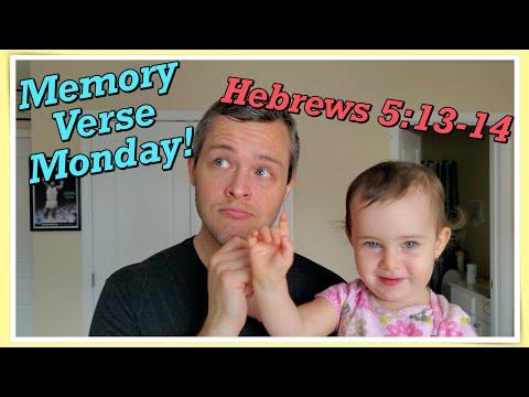 Hebrews 5:13-14 | Memory Verse Monday with Gloria!