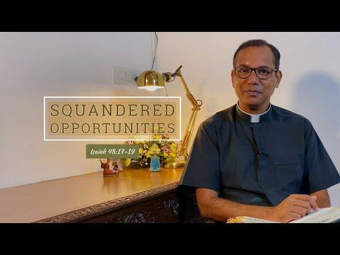 Squandered opportunities | Isaiah 48:17-19