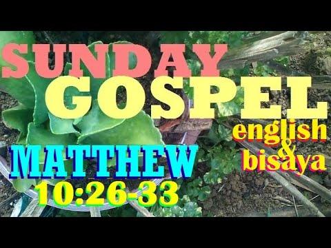 QUOTING JESUS IN  (MATTHEW 10:26-33) IN ENGLISH AND BISAYA LANGUAGES