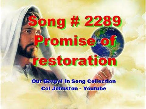 #2289- Promise Of Restoration - (Jeremiah 33:6-11)