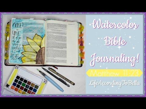 Bible Journaling {Matthew 11:23} // Annabelle Kiefer