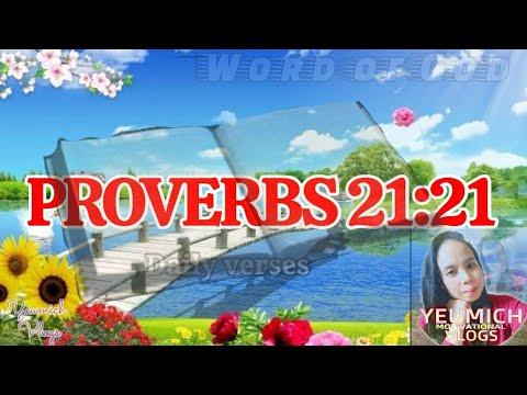 Proverbs 21:21 || Daily Bible Verse || Word of God || March 8, 2021