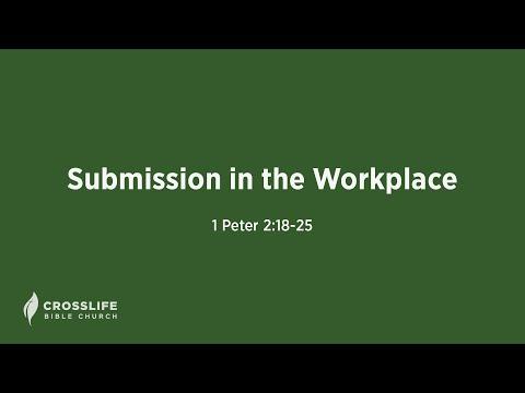 Submission in the Workplace [1 Peter 2:18-25]