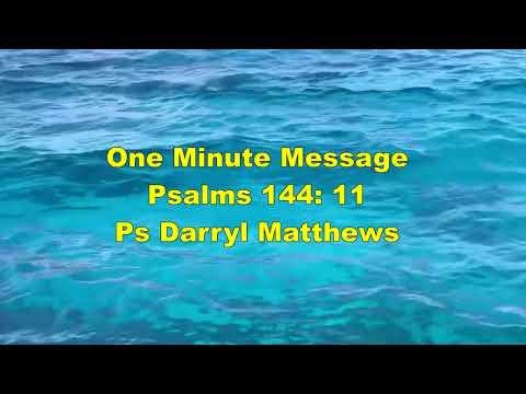 One Minute Message - Know The Enemy's Tactics - Psalm 144: 11 #psalms