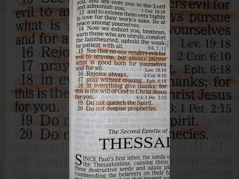 Start your day with "Good Morning Scripture!" ???? ☕️ [1 Thessalonians 5:15-23]