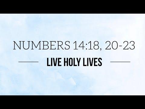 Numbers 14:18,20-23
