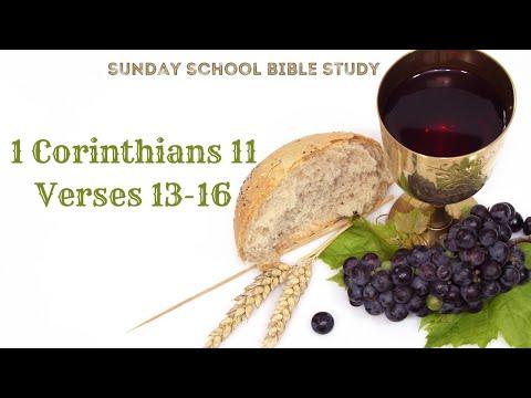 Sunday School Bible Study- 1 Corinthians 11: 13-16