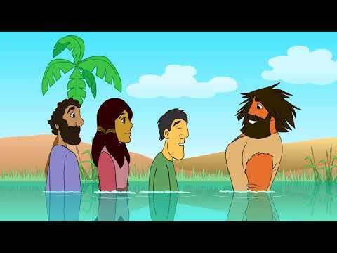 The Preaching of John the Baptist - Mark 1:1-8 - Cartoon Bible Story