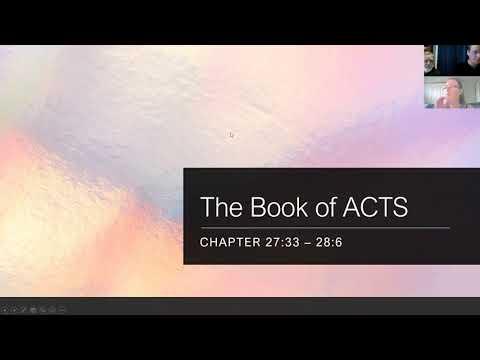 Knowing God Study - #76 - Acts 27:33 - 28:6