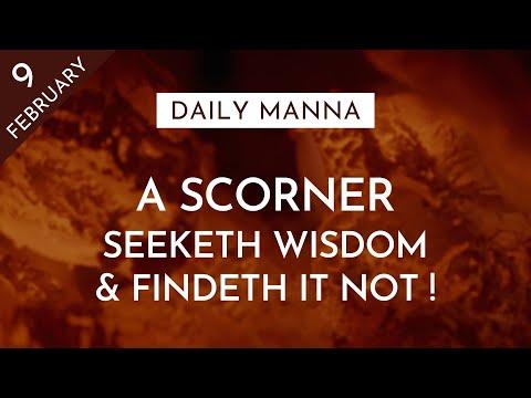 A Scorner Seeketh Wisdom, And Findeth It Not | Proverbs 14:6 | Daily Manna