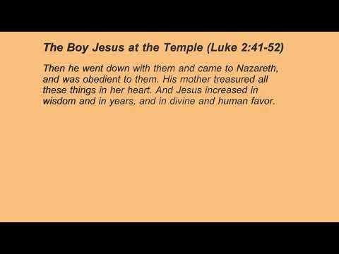 8. The Boy Jesus Visits the Temple (Luke 2:41-52)