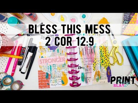 Bless This Mess Journal 2 Corinthians 12:9 - My 1st Entry