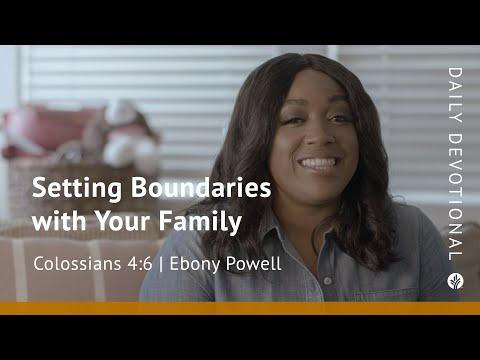 Setting Boundaries with Your Family | Colossians 4:6 | Our Daily Bread Video Devotional