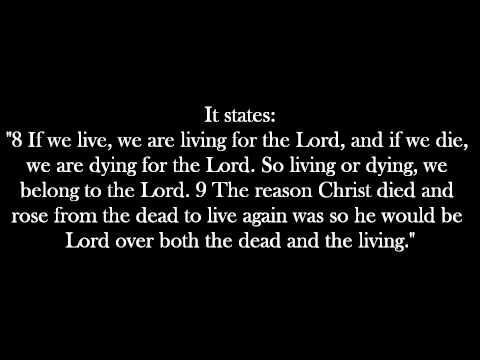 Death - Romans 14:8-9