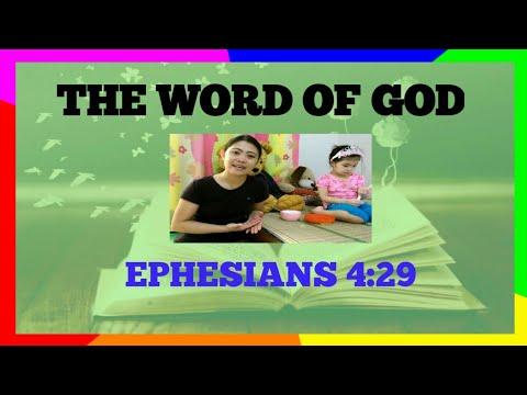 BIBLE VERSE EPHESIANS 4:29 (THE WORD OF GOD)