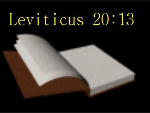 Leviticus 20:13 -- Readings from the Holy Bible