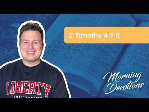 10/4/22 Devotion- 2 Timothy 4:1-8- Brandon Hulsebus