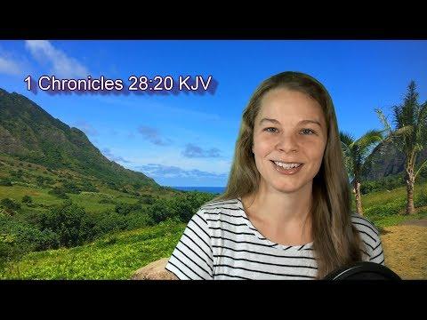 1 Chronicles 28:20 KJV - Courage - Scripture Songs
