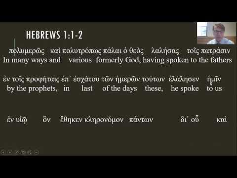 Hebrews 1:1-2 (Greek)