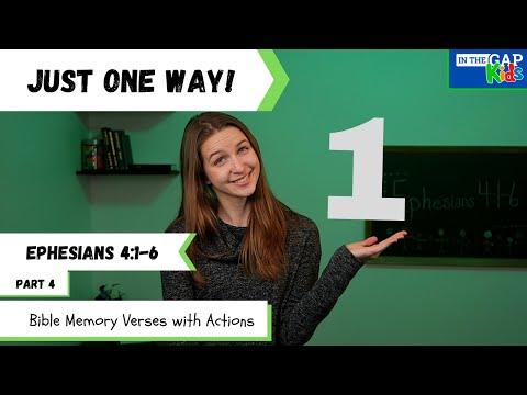 Ephesians 4:1-6 | Bible Verses to Memorize for Kids with Actions | Orderliness for Kids (Week 4)