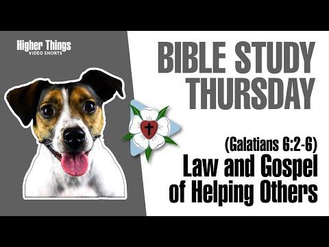 Law & Gospel of Helping Others - Gal 6:2-6 (Bible Study Thursday) - A Higher Things® Video Short