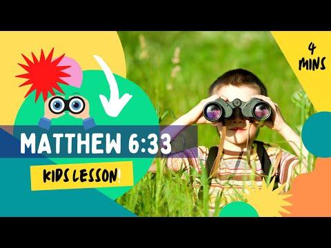 Kids Bible Devotional - Matthew 6:33 | Seek God First