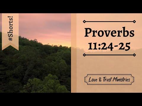 A Generous Person Will Prosper! | Proverbs 11:24-25 | September 19th | Rise and Shine Shorts