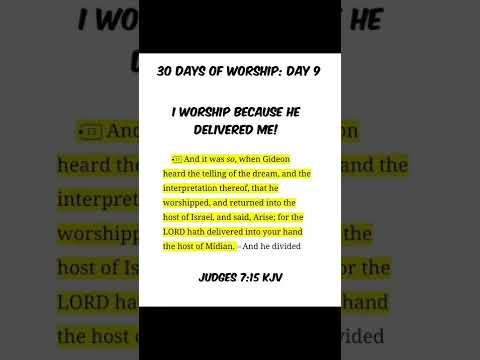 A Deliverance Worship - Judges 7:15 KJV #judges #Gideon #worshipped #deliverance #worshipgod