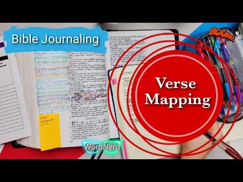 How to Study the Bible | Verse Mapping Titus 2:11-12 in my Notetaking/Journaling Bible