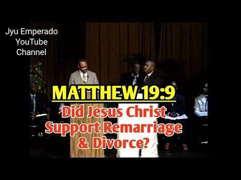 Pastor Gino Jennings - Matthew 19:9 Did Jesus Christ Support Remarriage &amp; Divorce?
