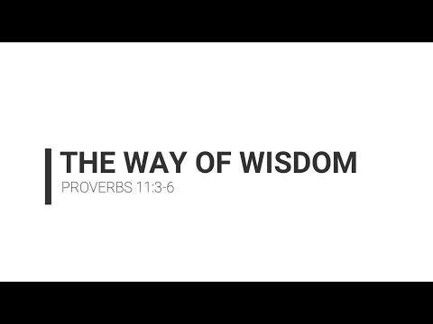 The Way of Wisdom Proverbs 11:3-6