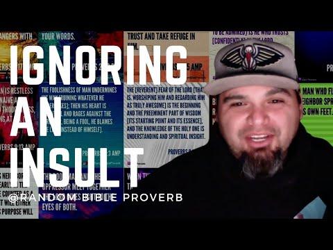Ignoring an Insult - Proverbs 12:16