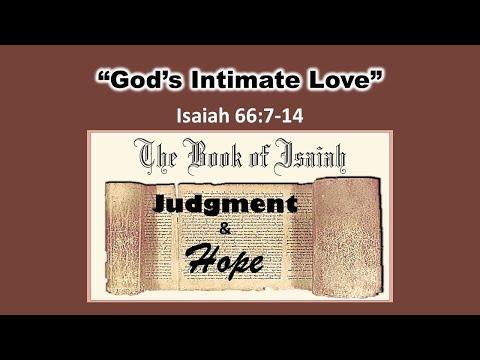 God’s Intimate Love-October 6, 2019-Isaiah 66:7-14
