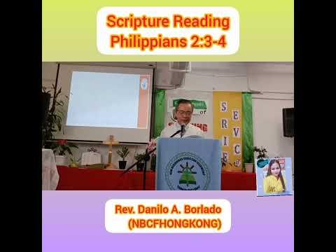 Philippians 2:3-4/ IF WE ARE TO SERVE/Rev. Danilo A. Borlado /Dhay-Joy Rubido