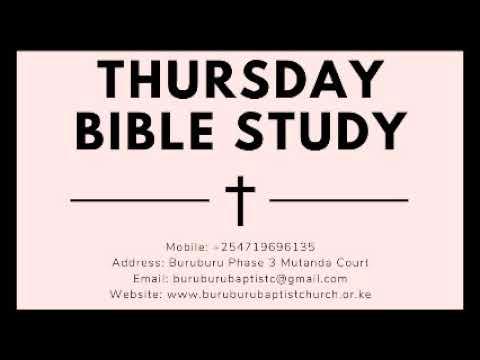 BBC Thursday Bible Study Fellowship (Psalm 28:1-3) - April 30, 2020