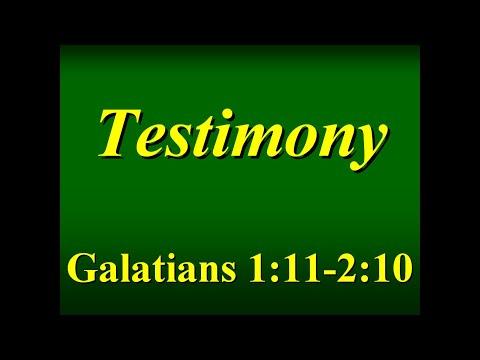 FBCAJ - Sermon: 5/23/21 - Galatians 1:11-2:10 - Testimony