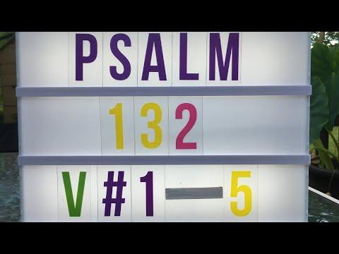Psalm 132:1-5; August 17, 2020