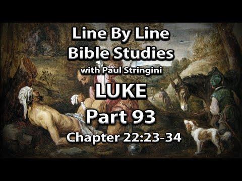 The Gospel of Luke Explained - Bible Study 93 - Luke 22:23-34