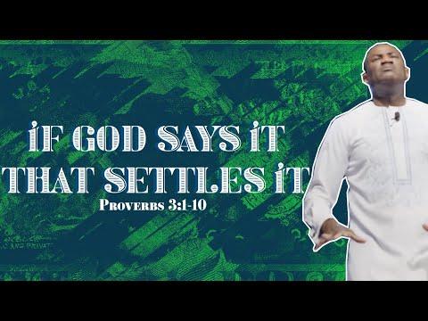 If God Says It That Settles It // Dr. Ronnie Goines // Proverbs 3:1-10 //  Koinonia Christian Church