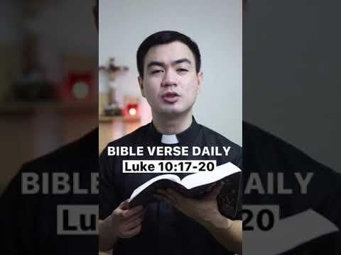 BIBLE VERSE DAILY | LUKE 10: 17-20 #bible #bibleversedaily #catholic #devotion