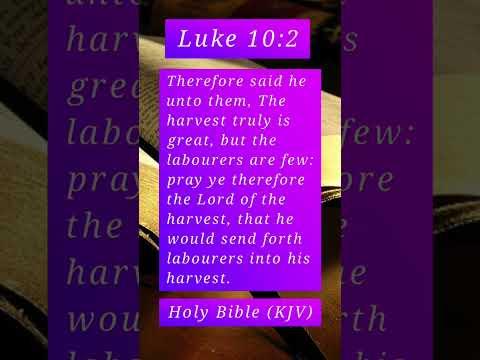 Bible Verse of The Day - Luke 10:2 #bibleverse #short