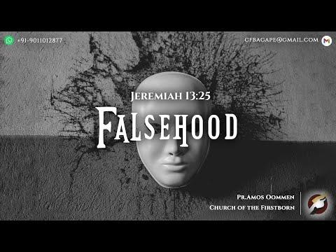 17.08.2022 - Bible Study – Falsehood - Jeremiah 13:25