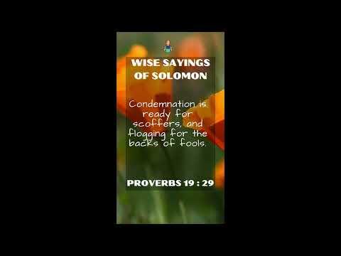 Proverbs 19:29 | NRSV Bible - Wise Sayings of Solomon