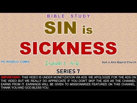 Sin is Sickness (Isaiah 1:5-6) Series 7 - Bible Study by Ptr  Roselo Comia